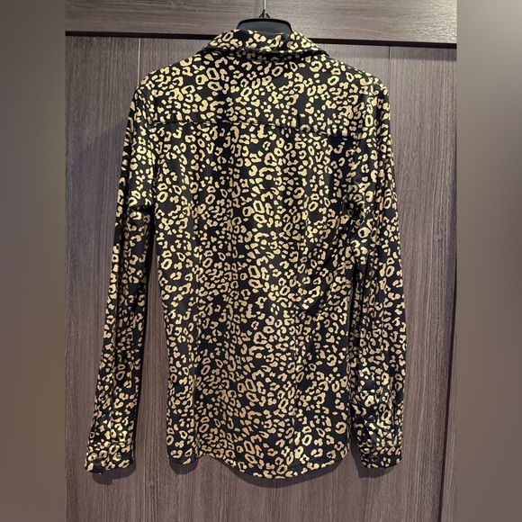 Leopard Print Button Down Shirt - Picture 2 of 2